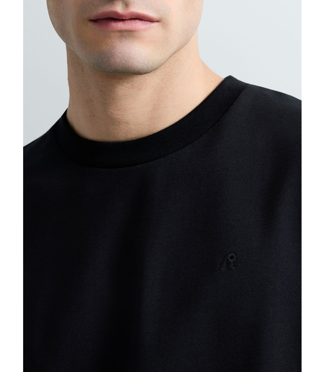 ヘビーコットンジャージーRロゴTシャツ 詳細画像 ブラック 6